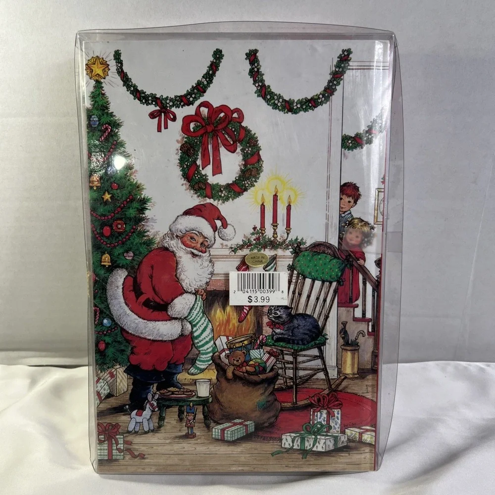 Vintage Christmas‎ 5 Piece Desk Set Notebook Pencil Case Grandma Nostalgia